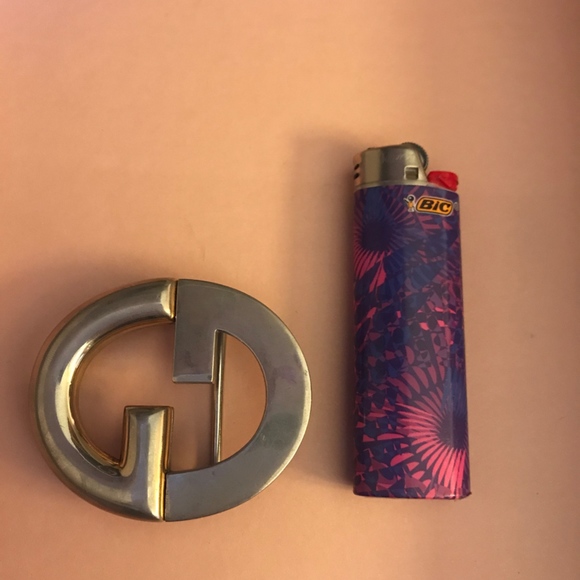 vintage Gucci GG monogram belt buckle